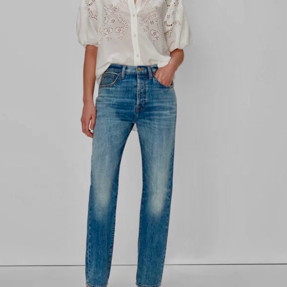 7 for All Mankind Jeans Easy Straight Star Panel 31 x 30